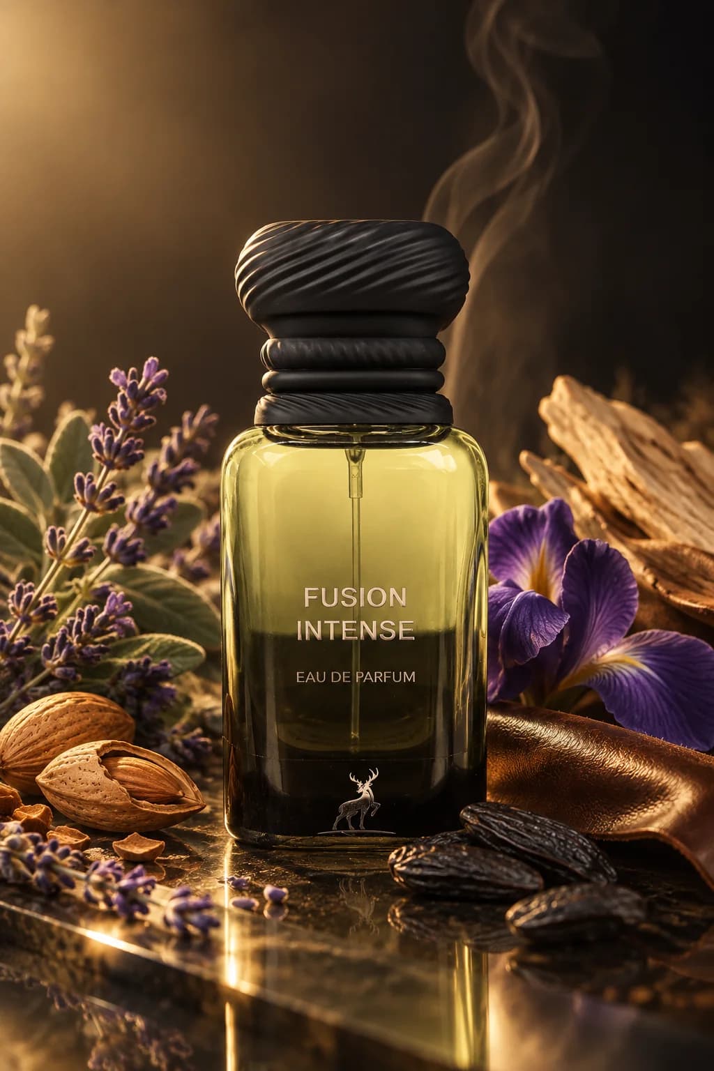 Fusion Intense de Maison Alhambra, mis en scène avec ses matières premières