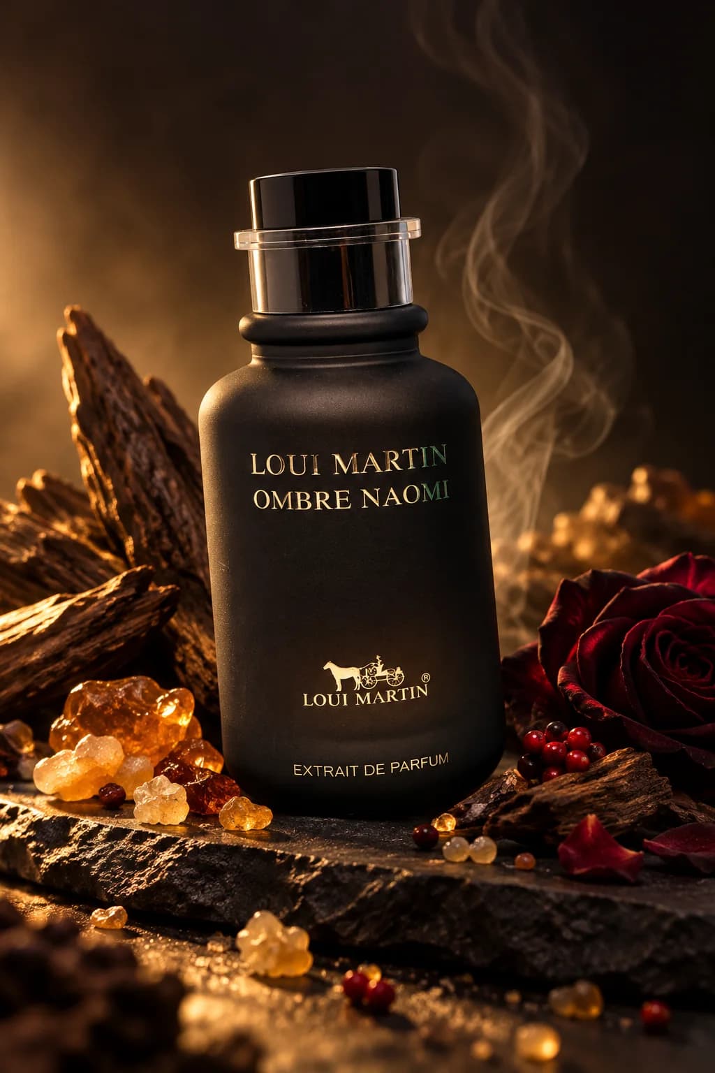 Ombre Naomi de Loui Martin, mis en scène avec ses matières premières
